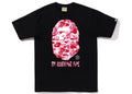 BAPE ABC Camo By Bathing Ape Tee Black/Pink