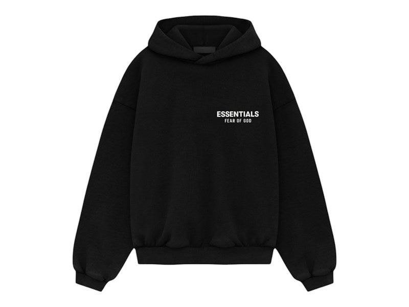 Fear of God Essentials Kids Fleece Hoodie (FW24) Black